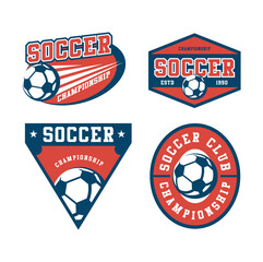 football logo, badge design template 