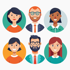 Man and woman team icon isolated on white background, realistic illustration representing teamwork, collaboration, partnership, business cooperation, and professional communication.