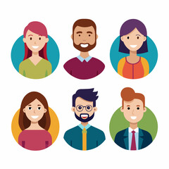 Man and woman team icon isolated on white background, realistic illustration representing teamwork, collaboration, partnership, business cooperation, and professional communication.