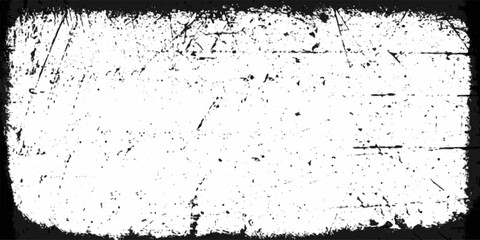 Vector grunge frame.Black and white distress background Dust Overlay Distress Grainy Grungy Framing Effect