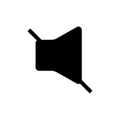 No Sound Icon – Minimalist Mute Speaker Vector