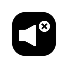 No Sound Icon – Minimalist Mute Speaker Vector