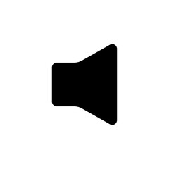 Simple Sound Icon – Vector Speaker Without Sound Waves