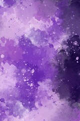 abstract watercolor background painting in purple colors
