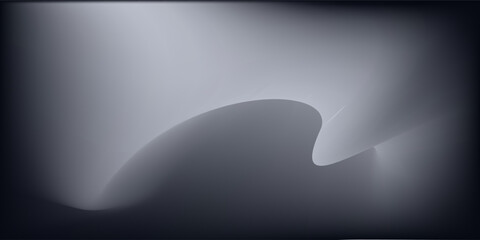 Modern render of illuminated gray colored corridor art modern