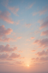 Fototapeta premium dreamy sunset in the sky