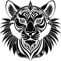 tribal wolf tribal tattoo