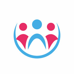 Family Care Logo Vector Design.