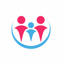 Family Care Logo Vector Design.