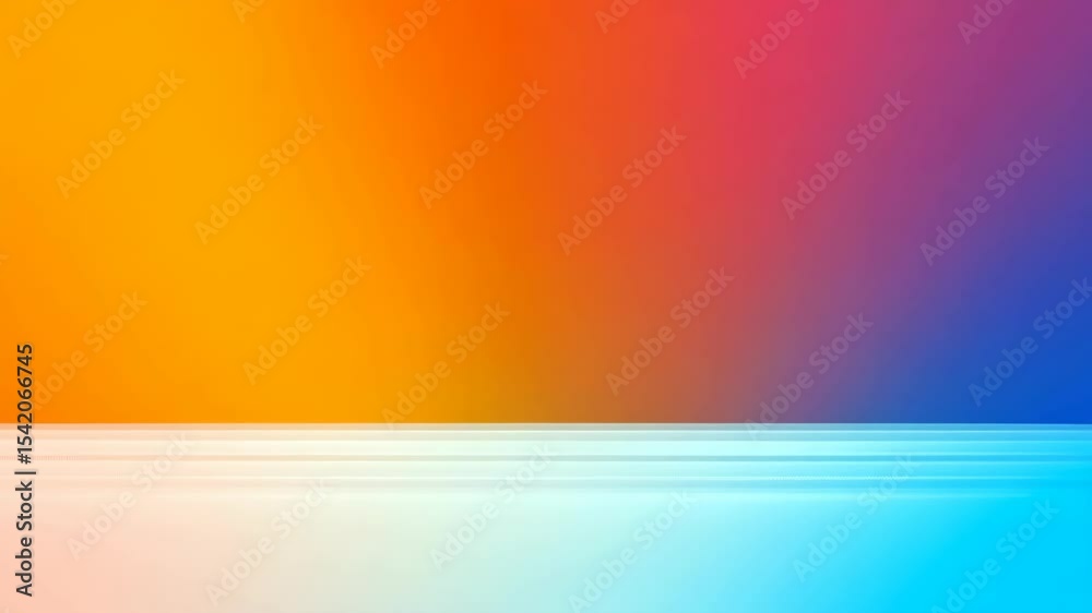 Poster abstract bright colorful gradient with horizontal light streaks in a repeating pattern