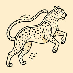 leopard vector illustration