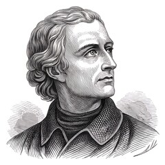 Engraved Portrait Symbolizing Stability - Reliability