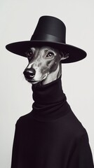 dog with hat