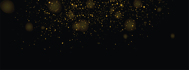 Splatter gold glitter stardust golden confetti background design