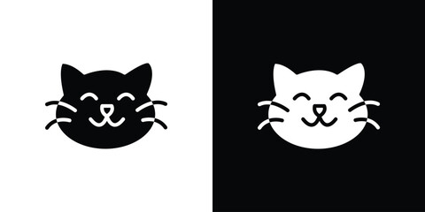 Fototapeta premium Cat icon black silhouette for web, and mobile app