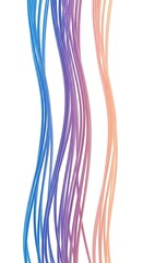 Abstract Wavy Lines Background Pastel Gradient Color Palette