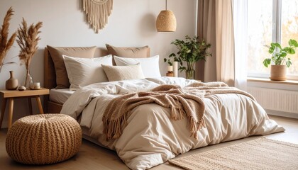 bed in bedroom