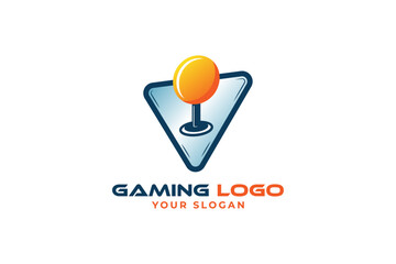 Modern Triangle Sphere Gaming Tech Logo