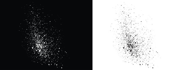 Grungy black and white blood splatter realistic background