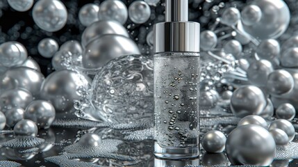 3d illustration of a cleansing foam for effective blackhead removal and deep skin cleansing solution