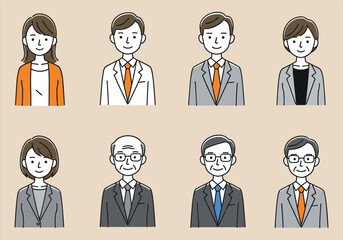 Business People Illustration Set - Office Professionals Characters Vector
Business, People, Office Professionals, Business People, Illustration Set, Character Vector