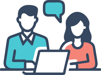 Tech-Savvy Couple Working on a Tablet – Digital Lifestyle Concept