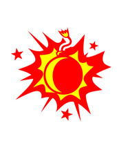 bombe explose dessin