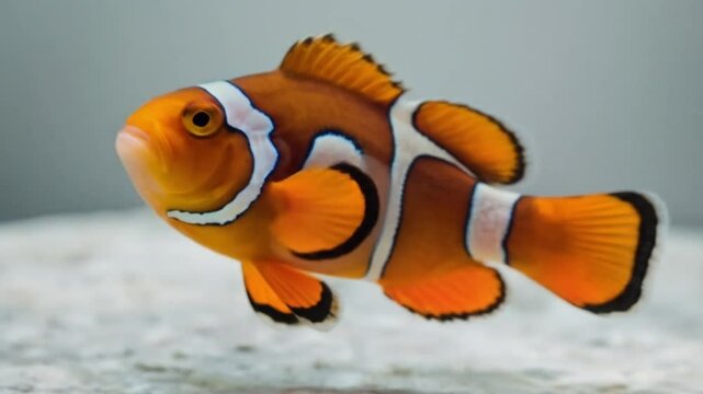 Colorful Clownfish in Close-Up