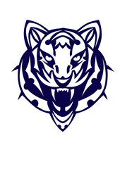tigre tribal tete tattoo