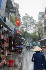 February 23, 2024, Hanoi: Image of street life. Vietnam.
