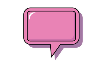 Retro speech bubble. Talk bubble text, chat box, in retro style