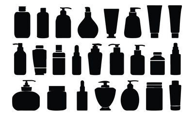 Fototapeta premium sampan bottles silhouette