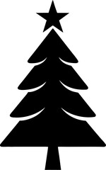 various christmas tree silhouette