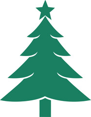 various christmas tree silhouette