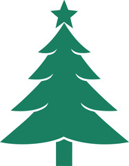 various christmas tree silhouette