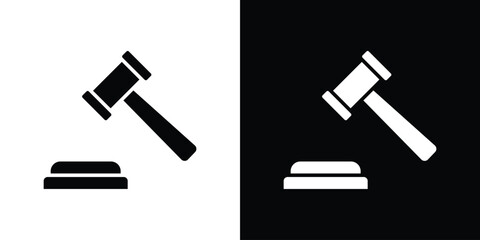 Law icon black silhouette for web, and mobile app