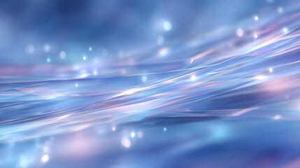 Futuristic Crystal Background with Soft Light and Refracted Effects