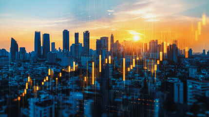 Obraz premium abstract professional business team people innovation connection of line from nail node to node on Smart Innovation city with connection cyber security network reciprocity , networking concept