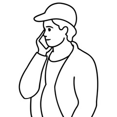 silhouette-of-a-person-making-a-phone-call