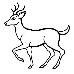 deer silhouette vector