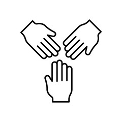 Teamwork Collaboration Synergy Line Icon