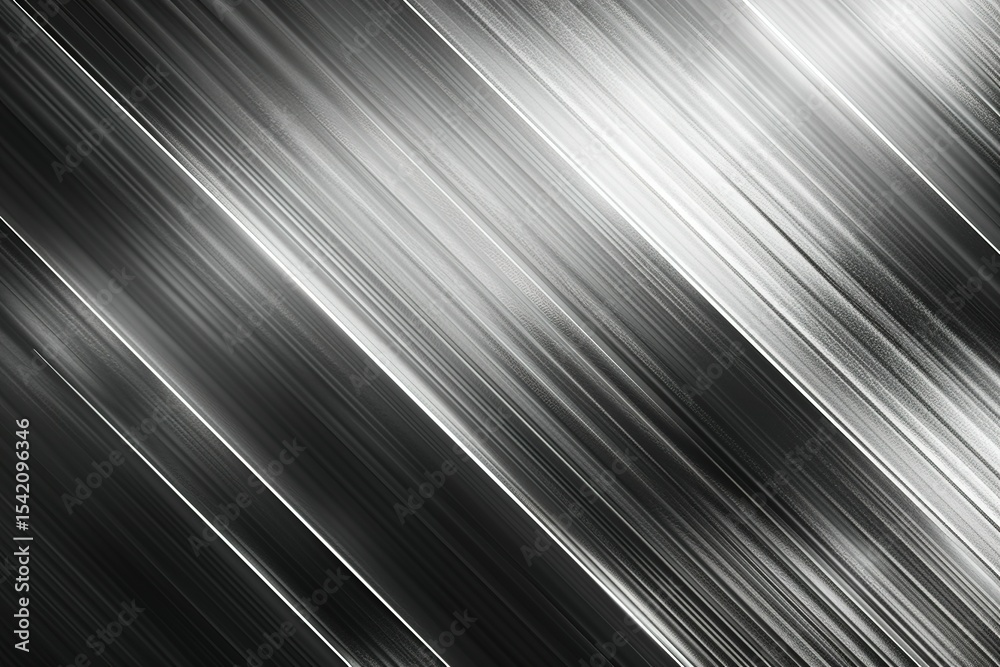 Poster sleek abstract design featuring dynamic diagonal lines in a grayscale color palette