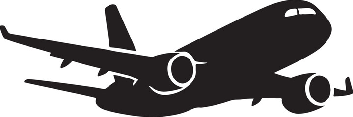 Commercial Jet – ¾ Perspective (flying, landing gear up).