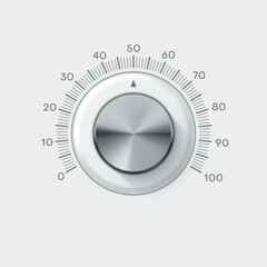 Volume music control knob designed for smooth adjustment in audio equipment at home or studio environments