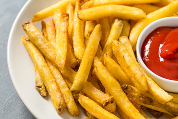 Homemade Fast Food Golden French Fries
