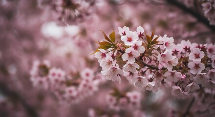 cherry blossom portrait view background