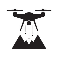 Quantum Voting Secure Silhouette Vector Icon