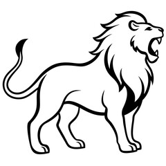 vector illustration of a lion
