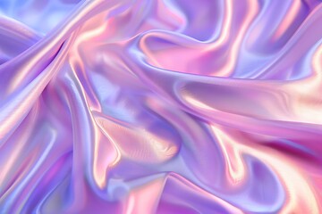 Obraz premium # Iridescent Satin Fabric Texture for High-End Fashion Design, Luxury Packaging, and Elegant Event Decor