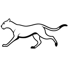 silhouette-of-a-running-cheetah